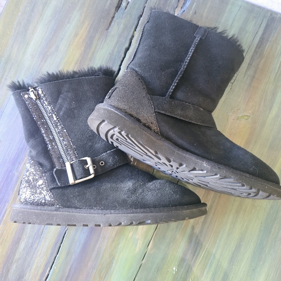UGG Blaise Glitter Moto Boot - Picture 3 of 7